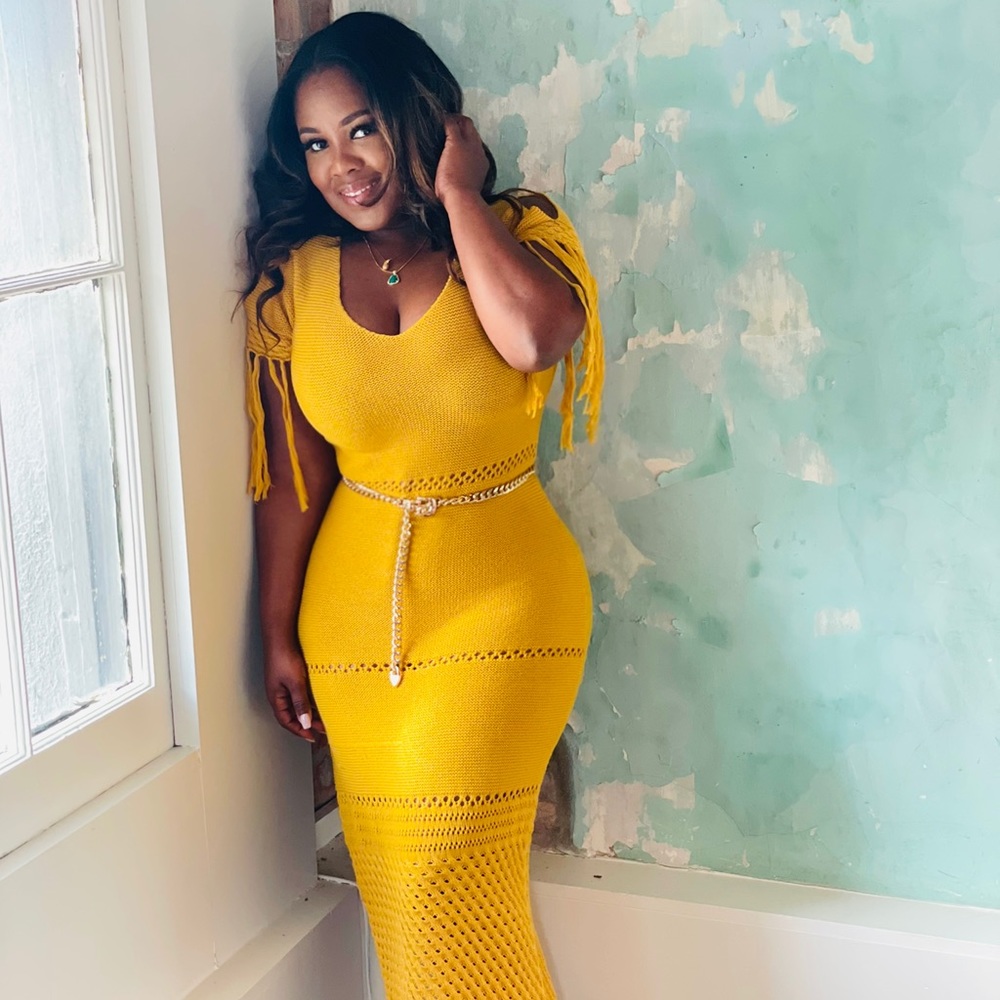 Crocheted Maxi Dress